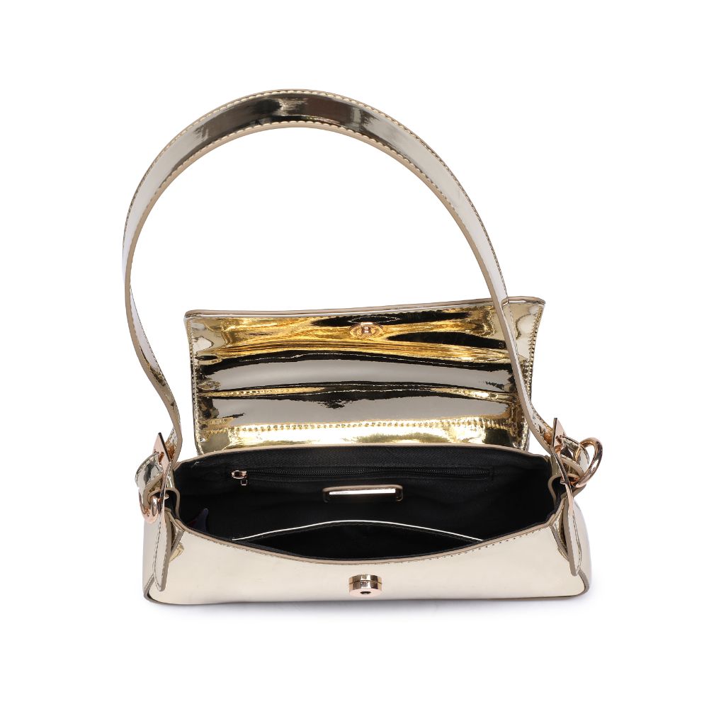 Woman wearing Gold Urban Expressions Donna Crossbody 840611120649 View 9 | Gold