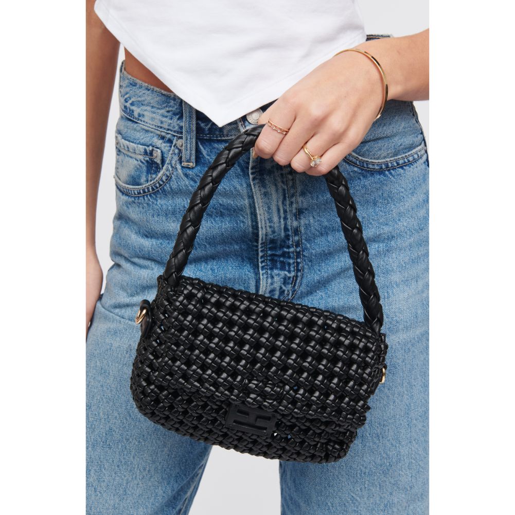 Woman wearing Black Urban Expressions Imelda Baguette 818209015301 View 1 | Black