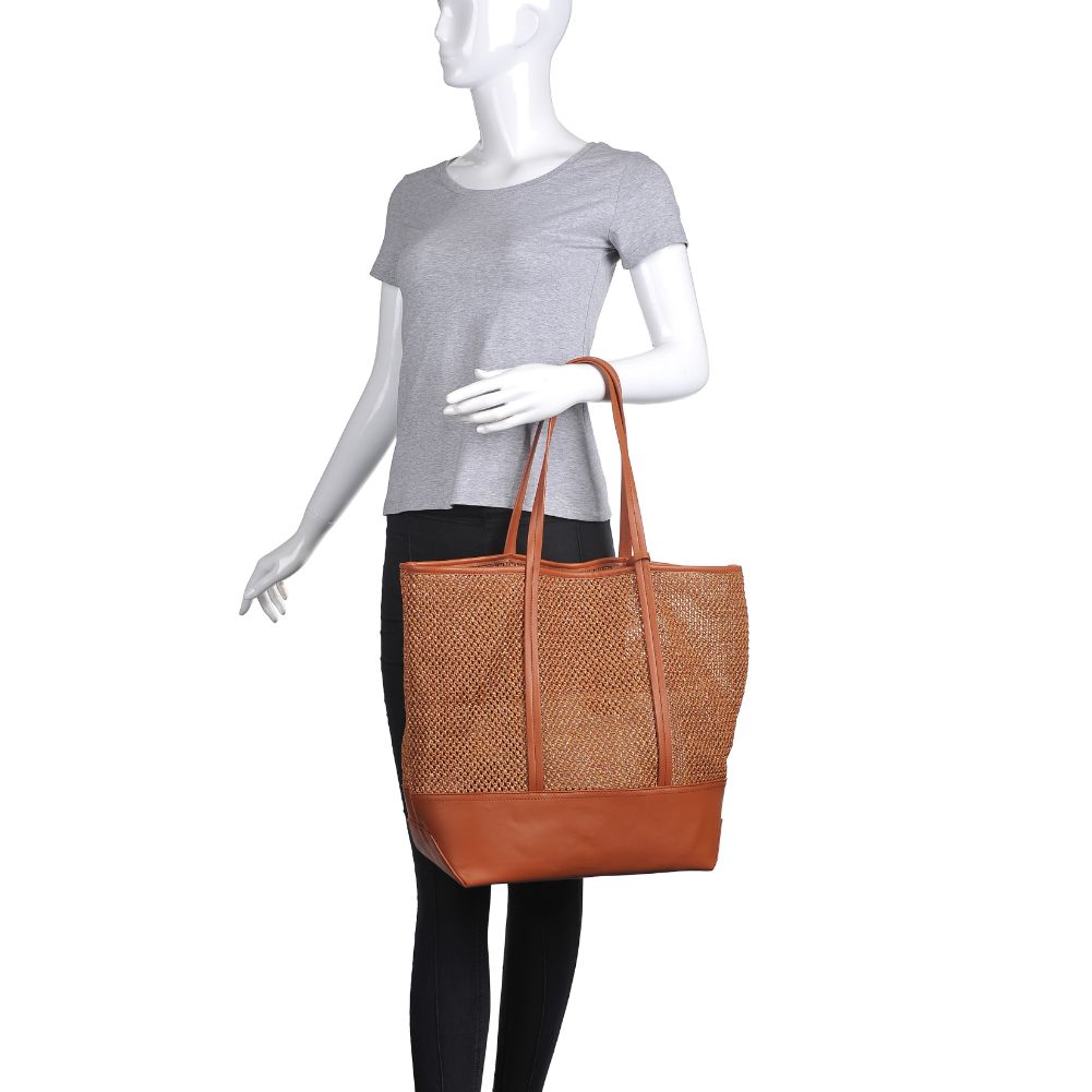 Product Image of Urban Expressions Tangier Tote 840611172853 View 5 | Tan