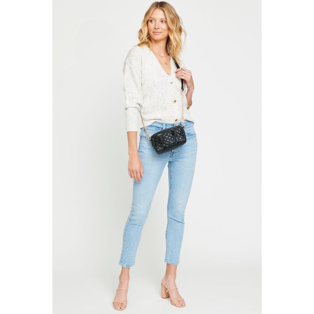 Woman wearing Black Urban Expressions Tisha Crossbody 840611175298 View 4 | Black