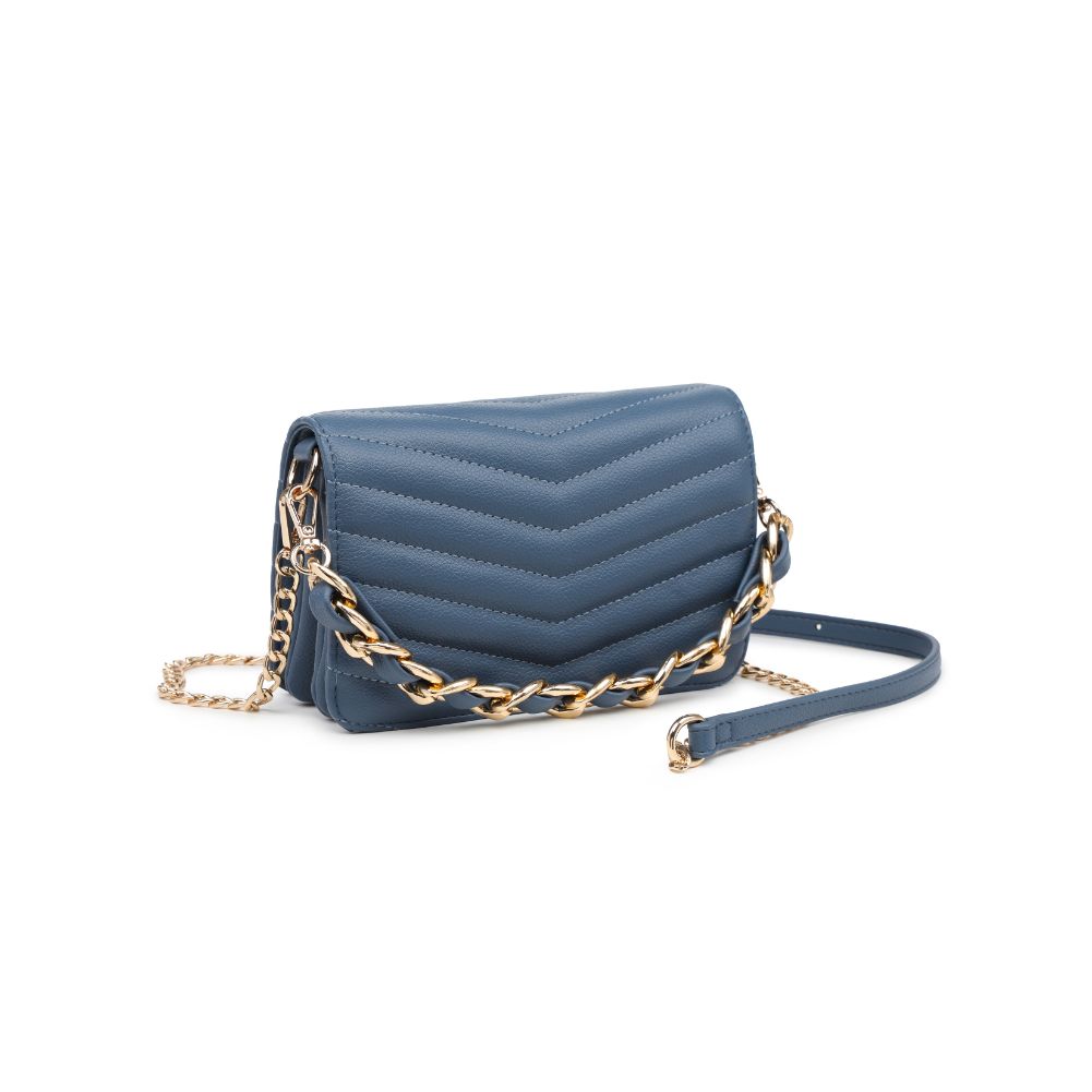 Product Image of Urban Expressions Genny - Chevron Stitch Crossbody 818209011112 View 6 | Denim