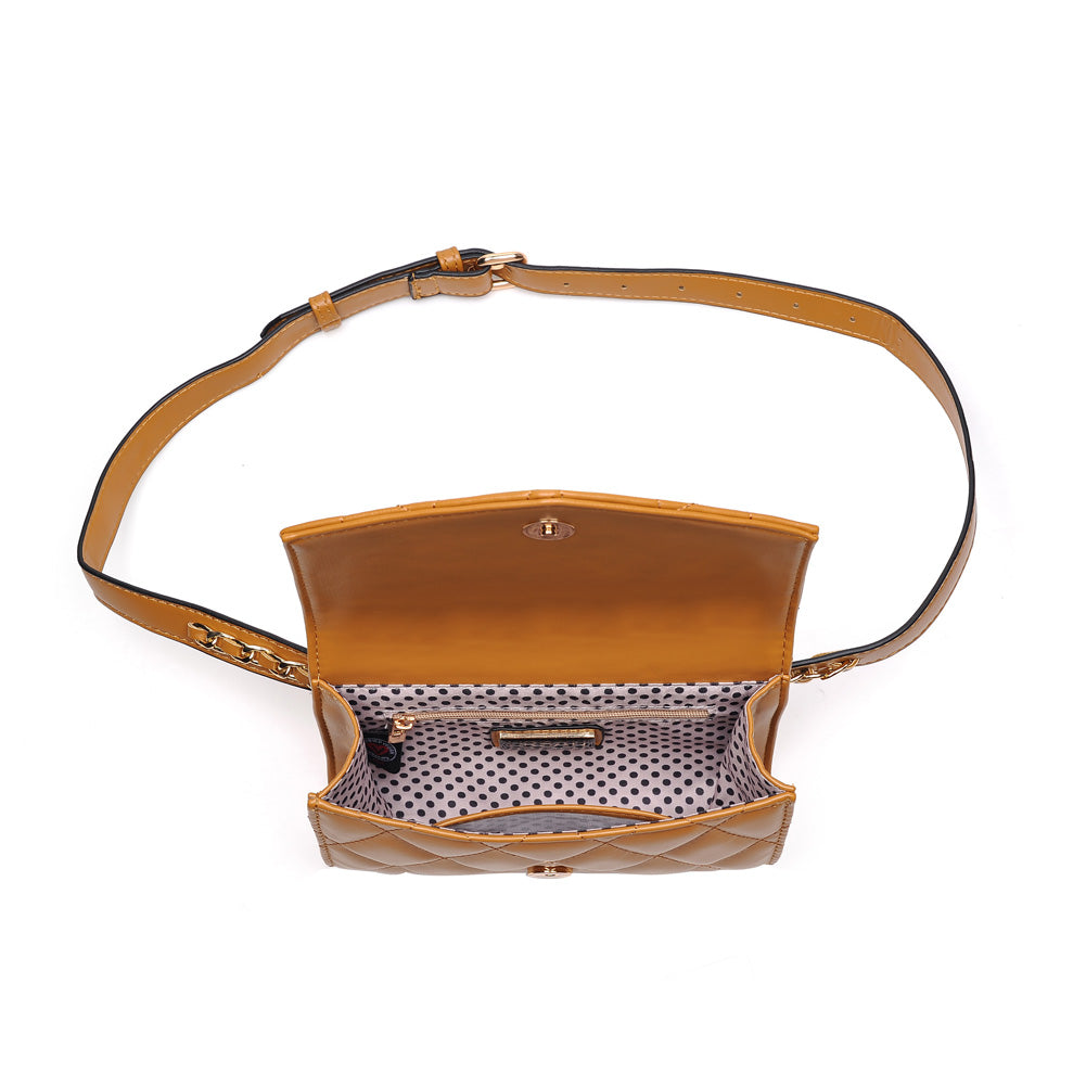 Woman wearing Mustard Urban Expressions Rhythm Belt Bag NA-840611154385 View 9 | Mustard