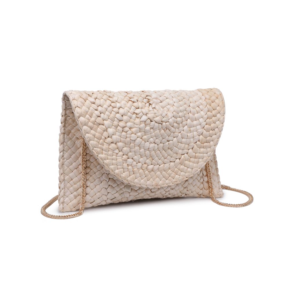 Woman wearing White Urban Expressions Aegean Clutch 840611100764 View 6 | White