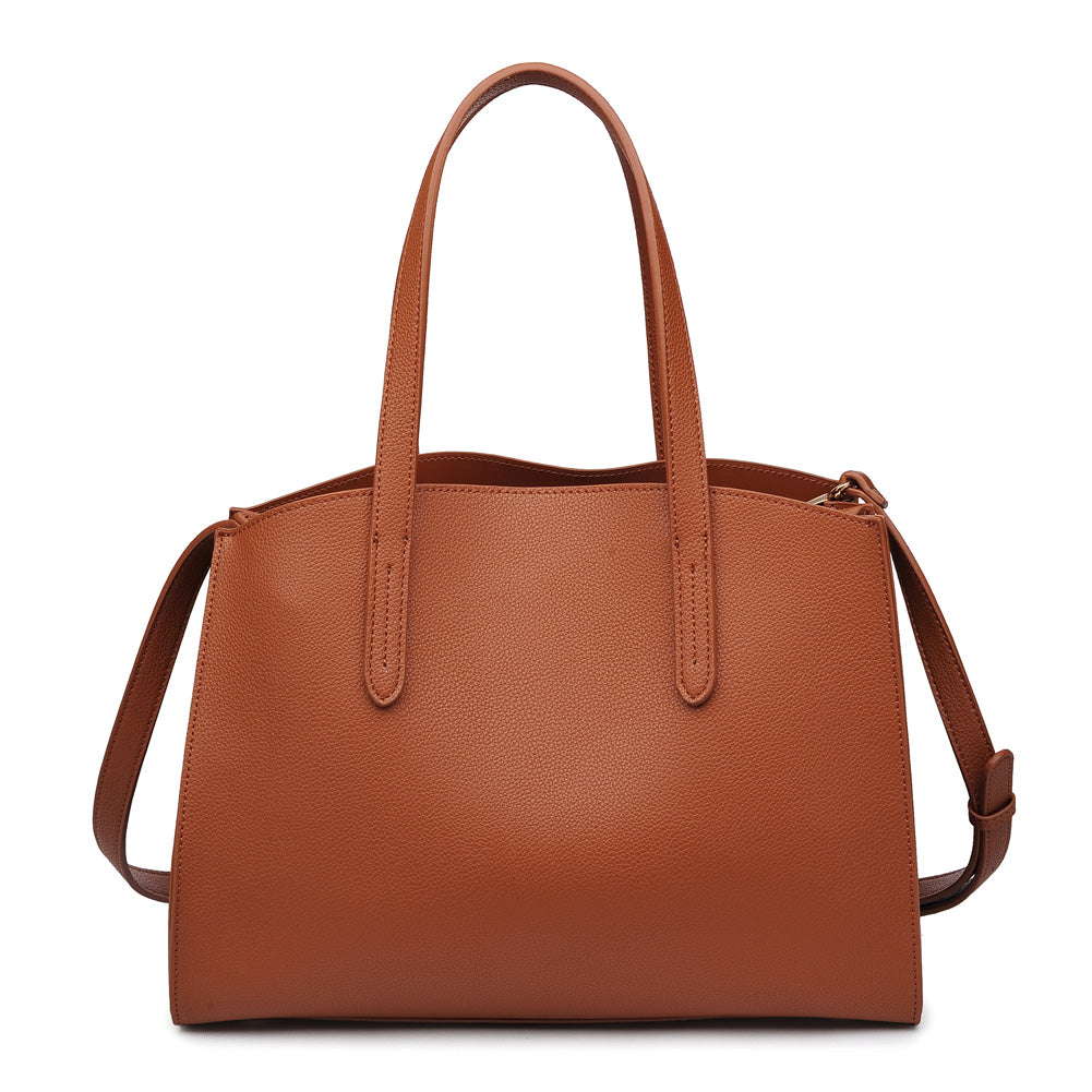 Product Image of Urban Expressions Calyx Satchel NA-840611153401 View 3 | Tan