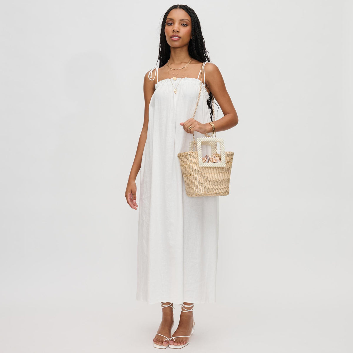 Woman wearing Natural Urban Expressions Whitsunday Tote 840611181695 View 4 | Natural