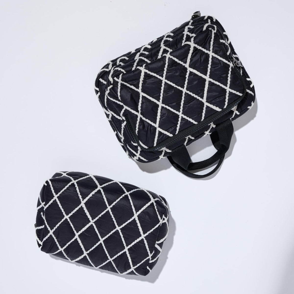 Woman wearing Black Urban Essentials Maelis Travel Organizer 818209013253 View 3 | Black