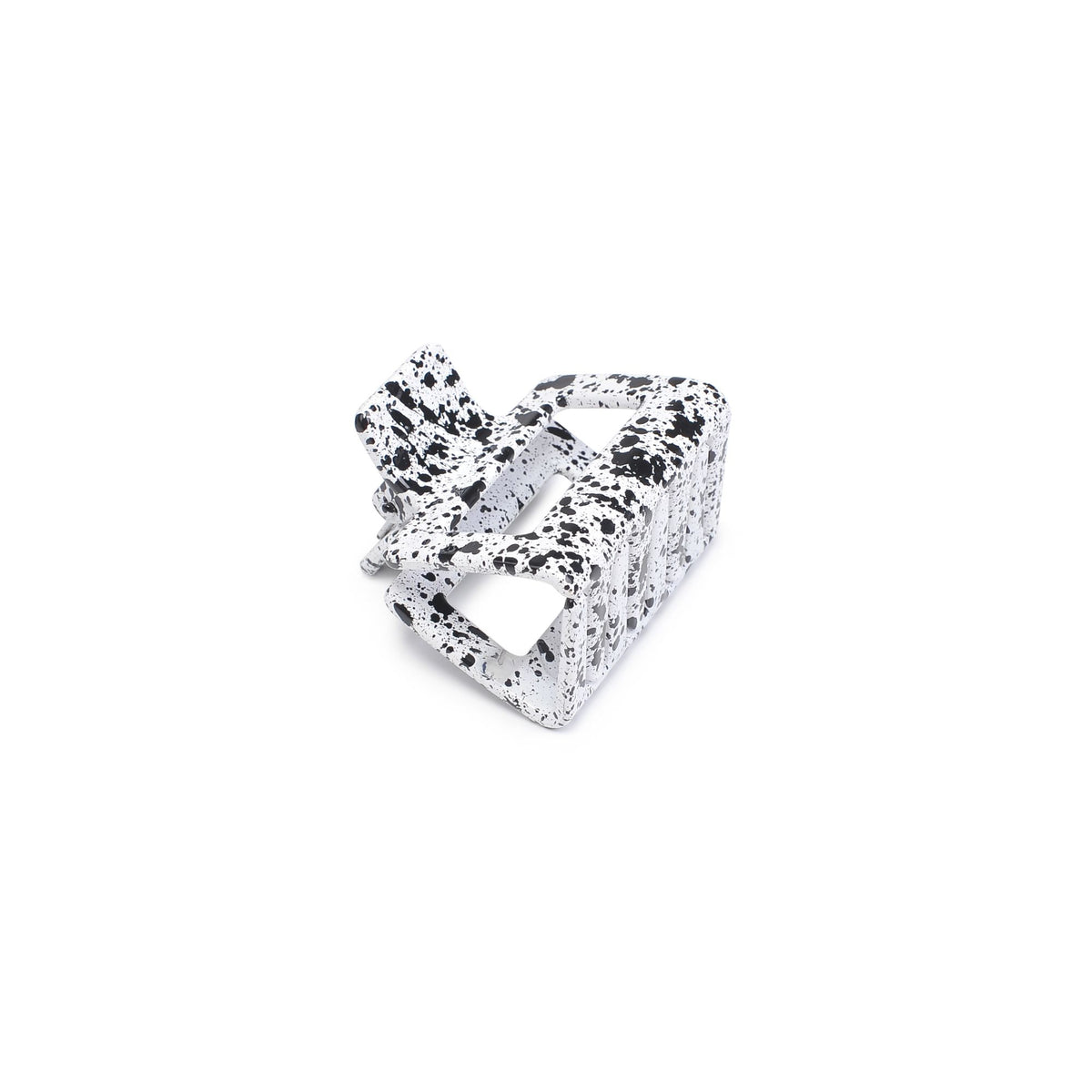 Product Image of Urban Expressions Cutout Rectangle Medium Jaw Hair Claw 818209013598 View 1 | White Black