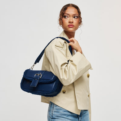 Woman wearing Midnight Urban Expressions Robby Shoulder Bag 840504212901 View 1 | Midnight