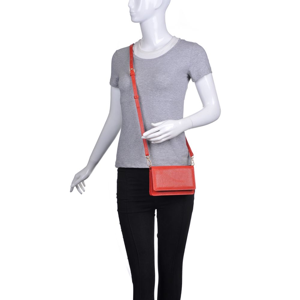Product Image of Urban Expressions Emma Lizard Crossbody 840611173942 View 5 | Orange