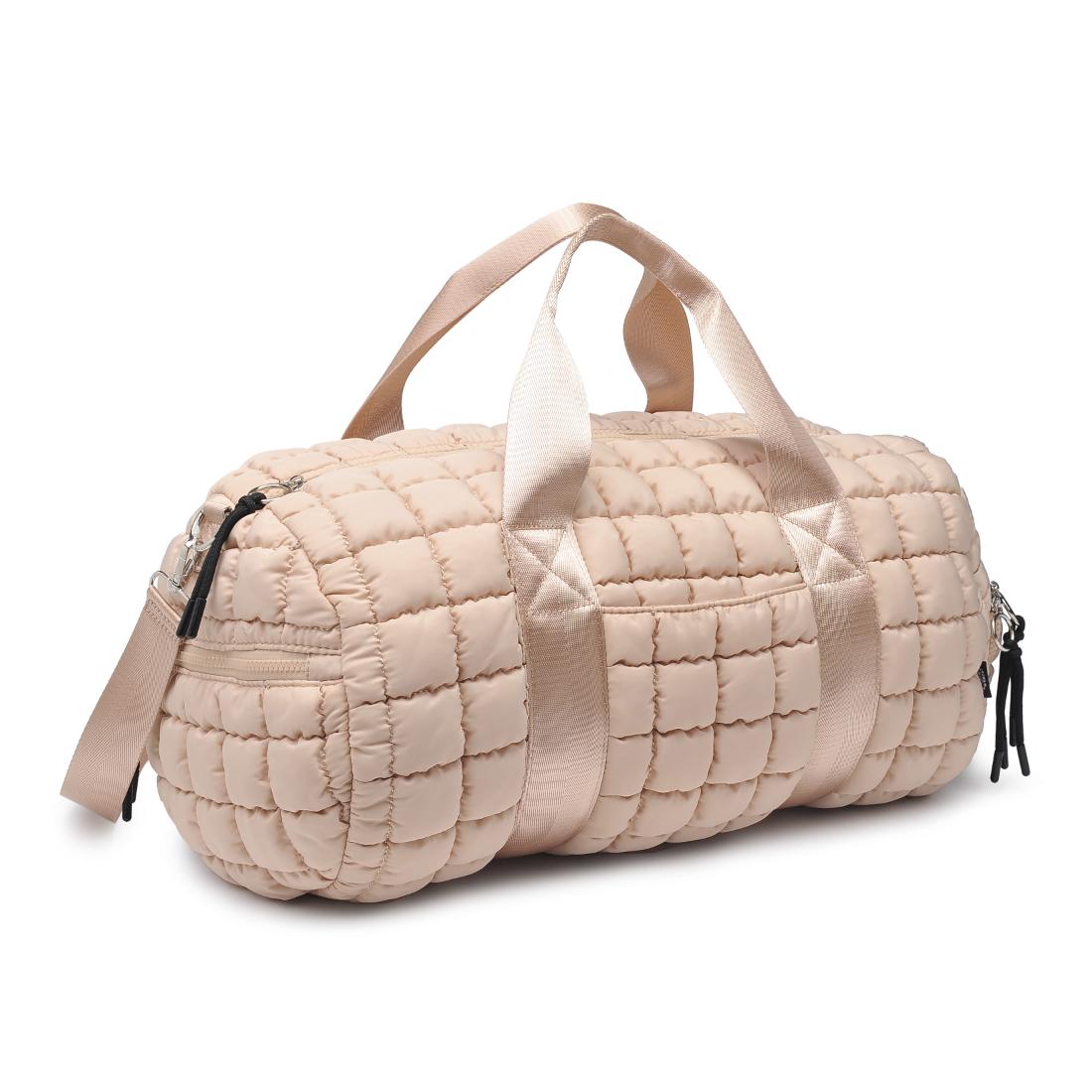 Product Image of Urban Expressions Dion - Quilted Puffer Duffel 818209013246 View 2 | Cream