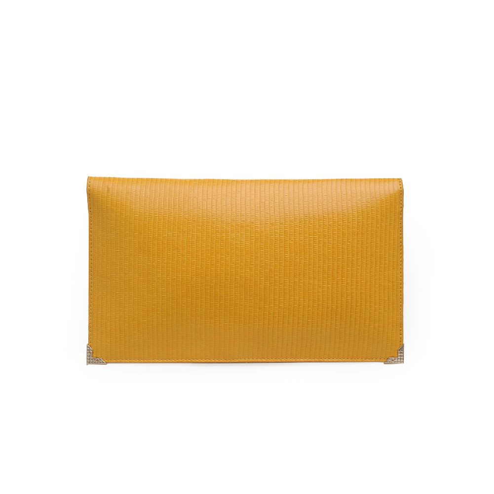 Product Image of Urban Expressions Cally Clutch 840611172570 View 3 | Mustard