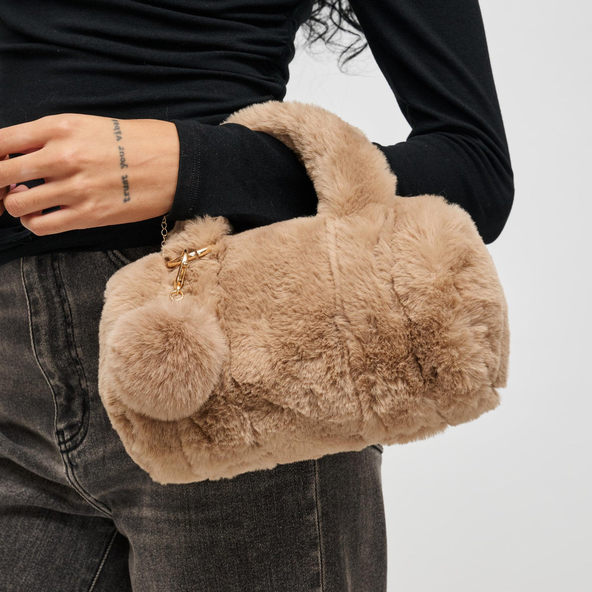 Woman wearing Natural Urban Expressions Lexi Crossbody 840611199829 View 1 | Natural