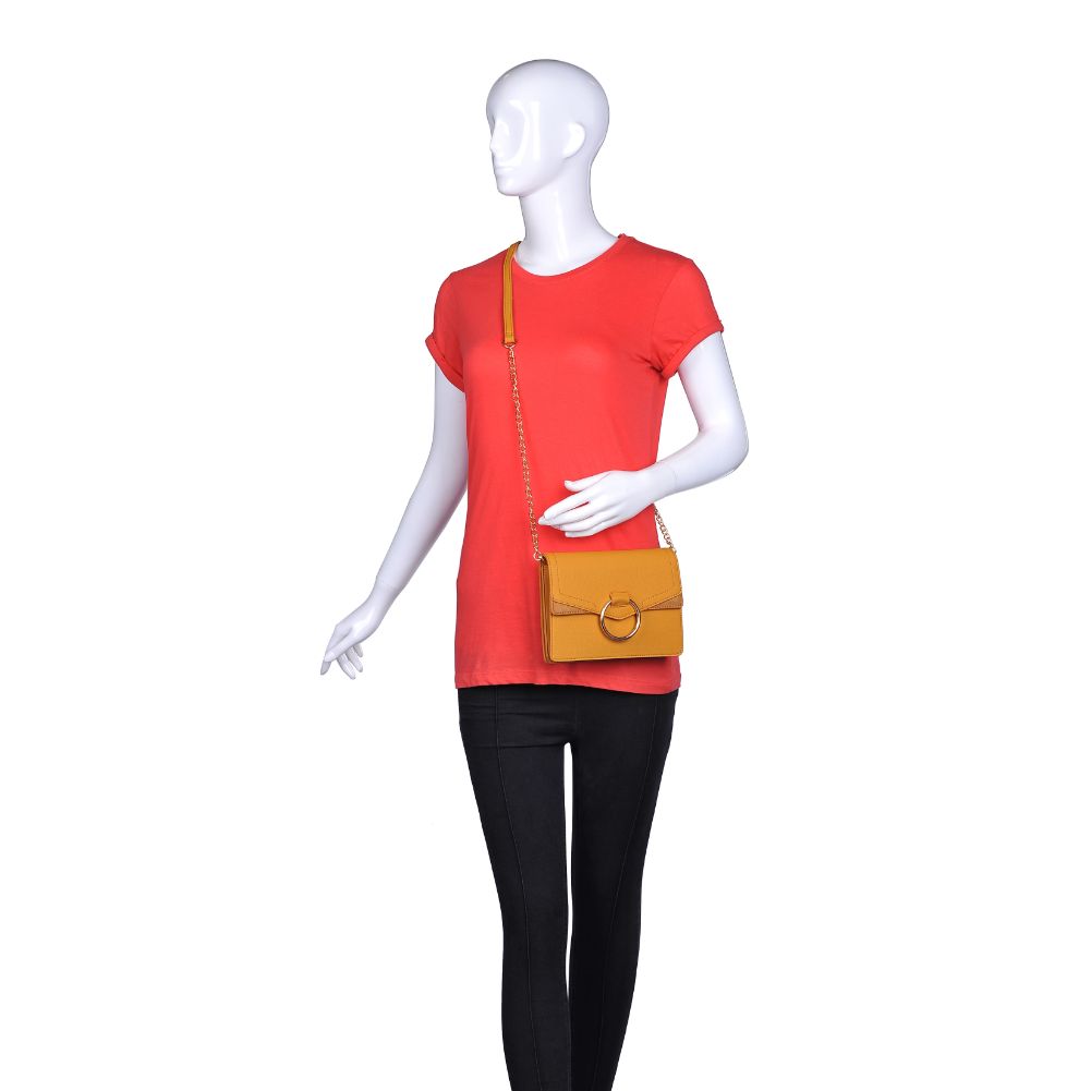 Product Image of Urban Expressions Ella Pebble Crossbody NA-840611162922 View 5 | Mustard