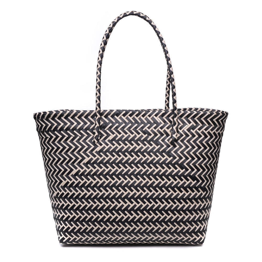 Product Image of Urban Expressions Palomas Tote NA-840611162137 View 1 | Black Beige