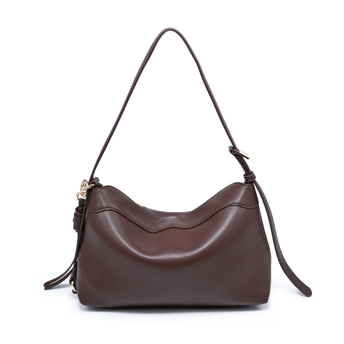 Woman wearing Chocolate Urban Expressions Waylon Shoulder Bag 840504205170 View 7 | Chocolate