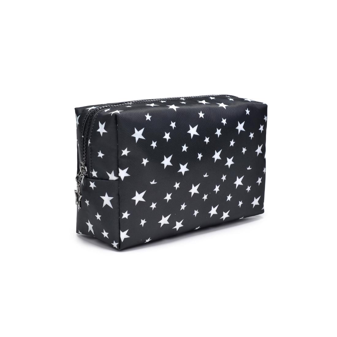Urban Essentials Starlite Cosmetic & Travel Organizer Pouch 840611196958 View 6 | Black White