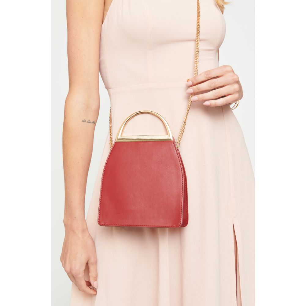 Woman wearing Wine Urban Expressions Harriet Crossbody 840611175380 View 2 | Wine