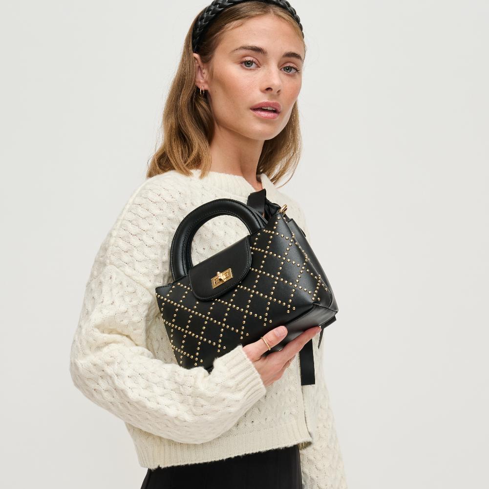 Woman wearing Black Urban Expressions Lucianna Crossbody 840611134936 View 2 | Black