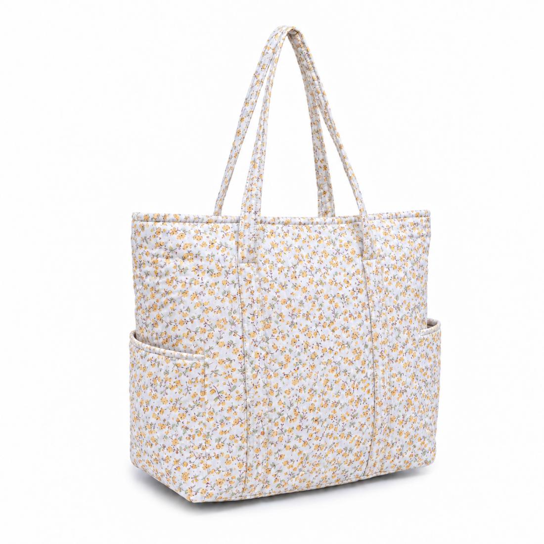 Urban Essentials Garden Glow - Insulated Carryall Tote 840504216749 View 1 | Buttercup Yellow Floral