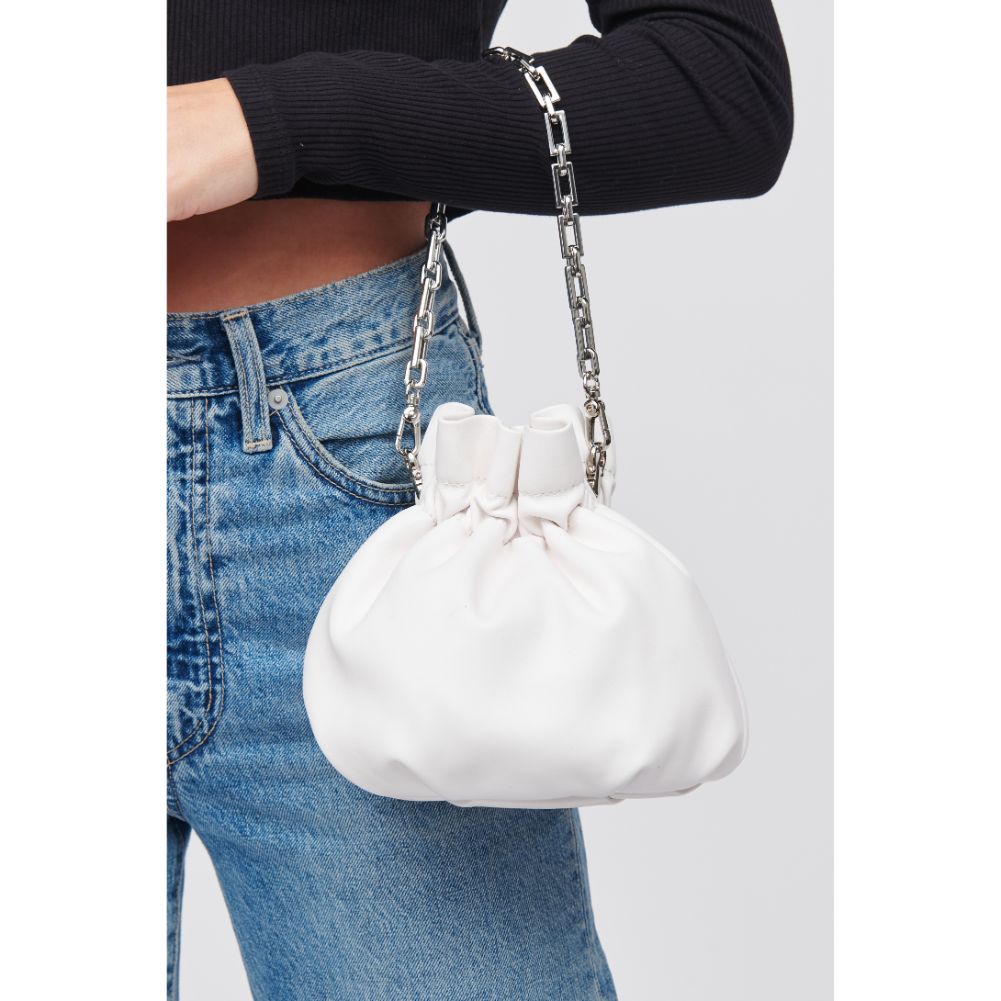 Woman wearing White Urban Expressions Marisopa Handbag 818209018838 View 4 | White