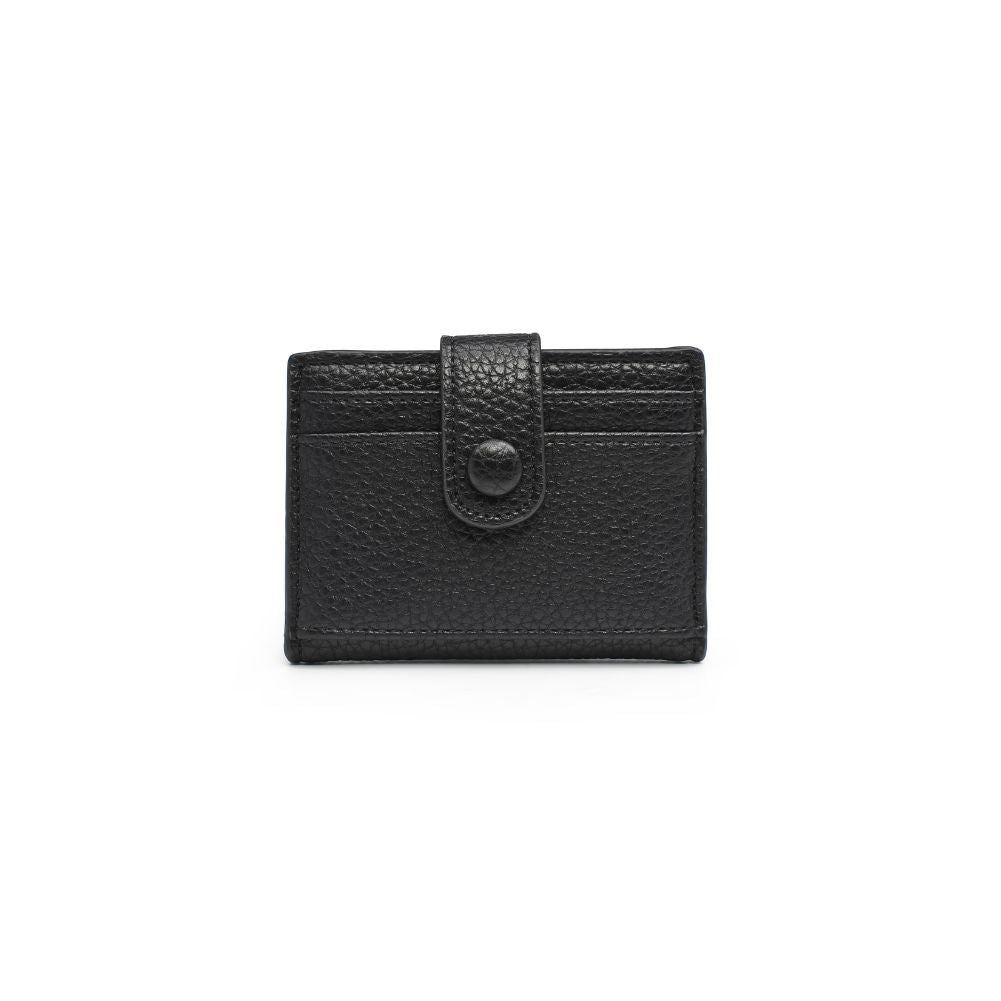 Woman wearing Black Urban Expressions Lola Card Holder 840611144324 View 5 | Black
