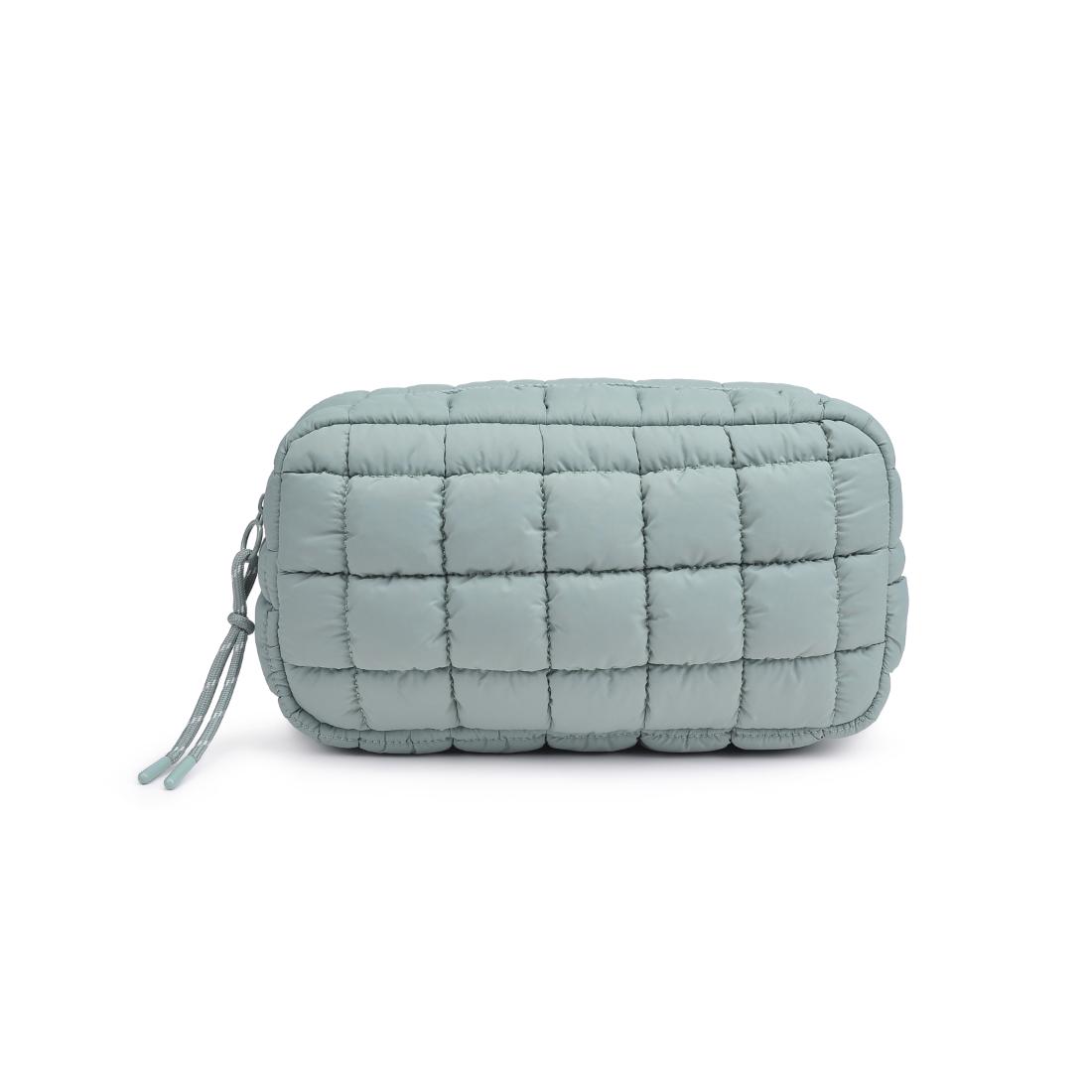 Product Image of Urban Expressions Cloud Nine - Quilted Puffer Nylon Cosmetic Pouch 840611143808 View 5 | Sage