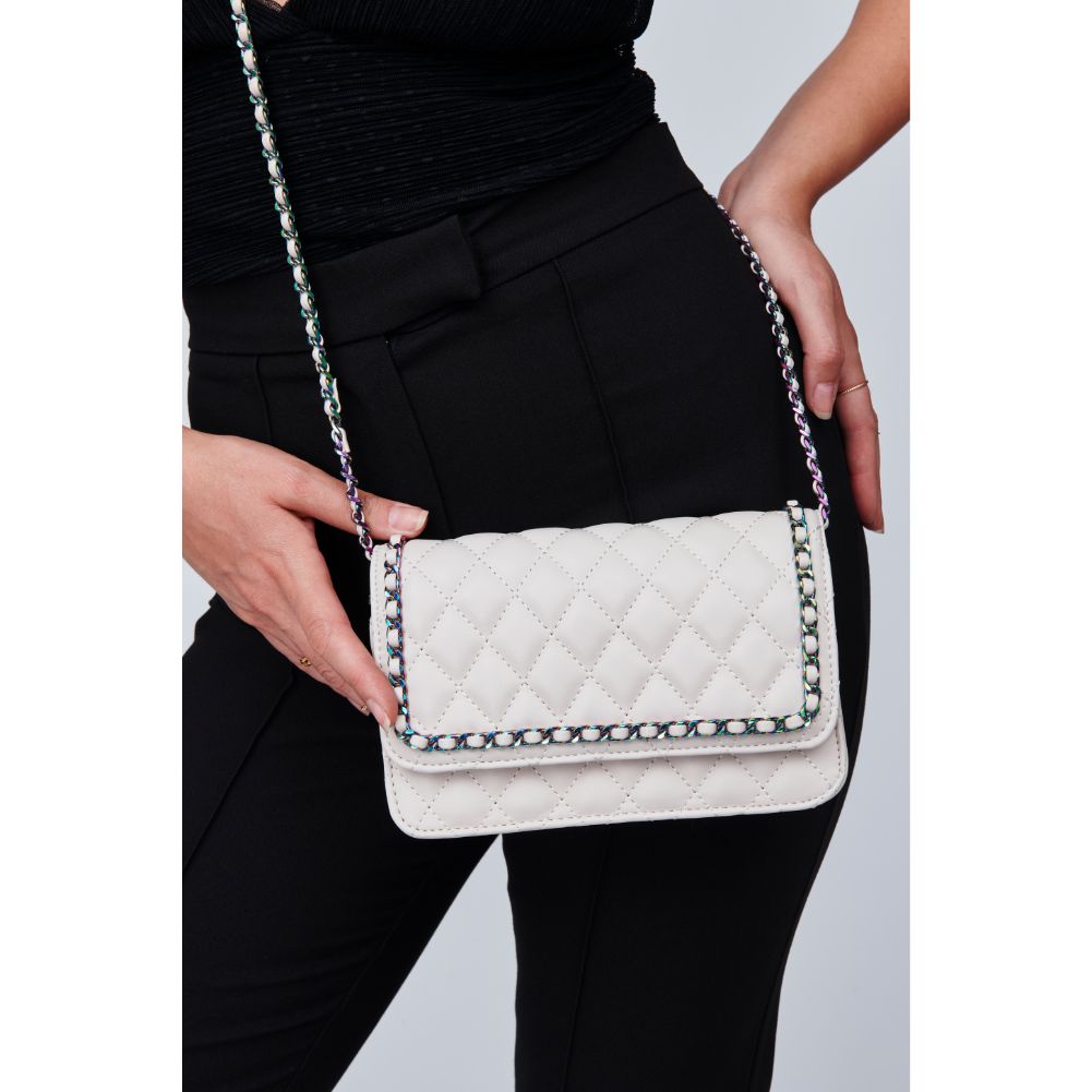 Woman wearing Ivory Urban Expressions Maisie Crossbody 818209011563 View 1 | Ivory
