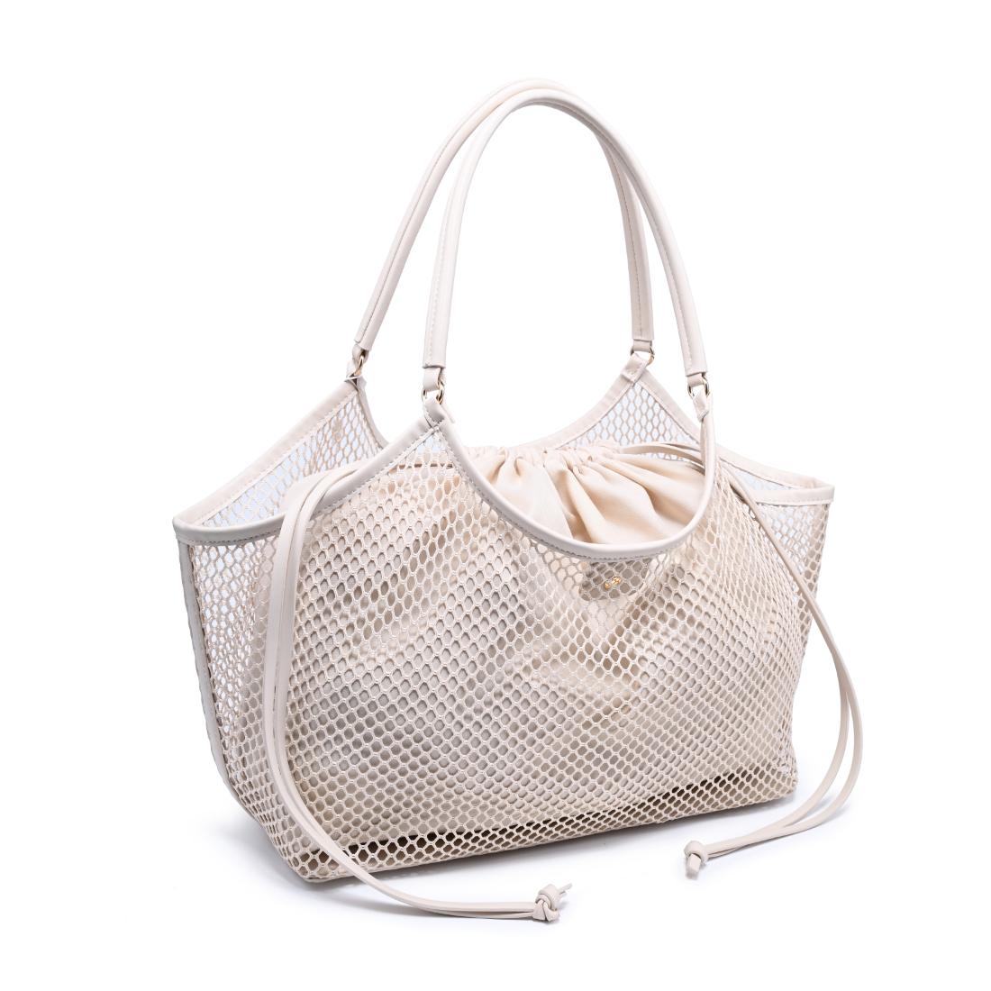 Woman wearing Ivory Urban Expressions Easton Tote 840504205194 View 6 | Ivory
