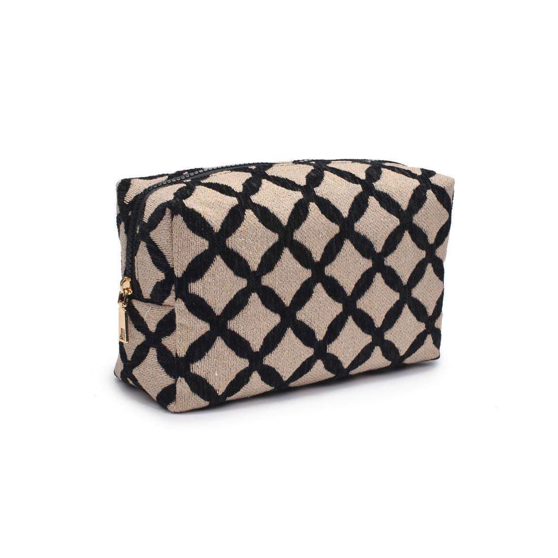 Urban Essentials Marrakesh Cosmetic & Travel Organizer Pouch 840611197818 View 6 | Natural Black