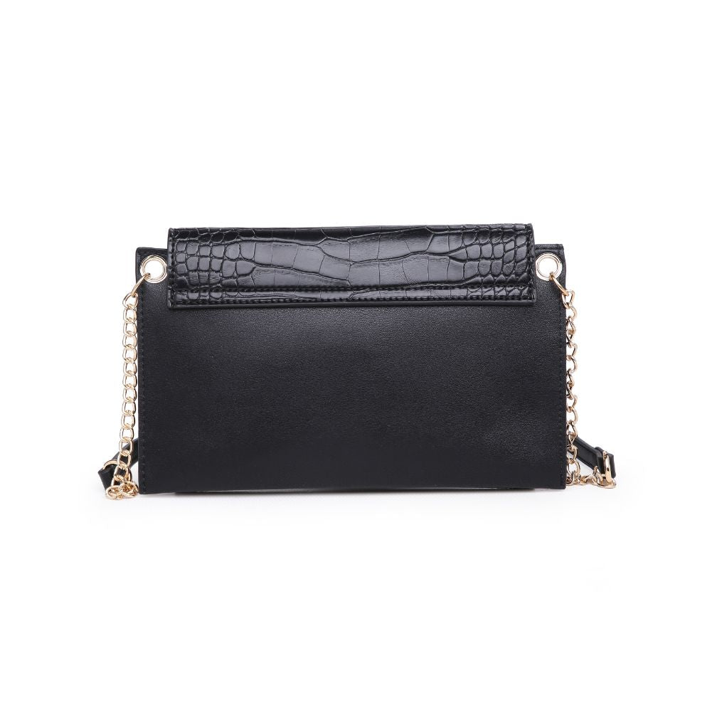 Product Image of Urban Expressions Asher Croc Crossbody 840611165374 View 3 | Black