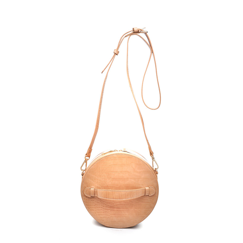 Woman wearing Mocha Urban Expressions Sawyer Crossbody NA-840611152480 View 5 | Mocha