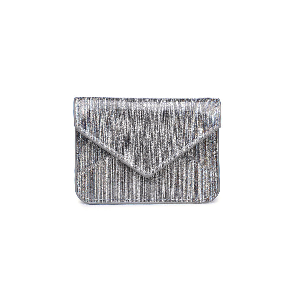 Product Image of Urban Expressions Fifi Glitter Card Holder NA-840611136671 View 1 | Silver