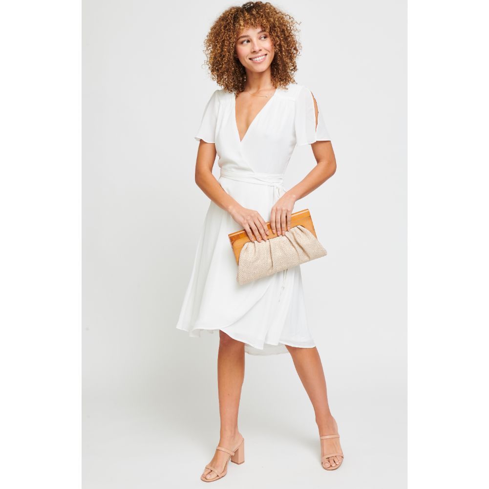 Woman wearing Natural Urban Expressions Calypso Clutch 840611182173 View 3 | Natural