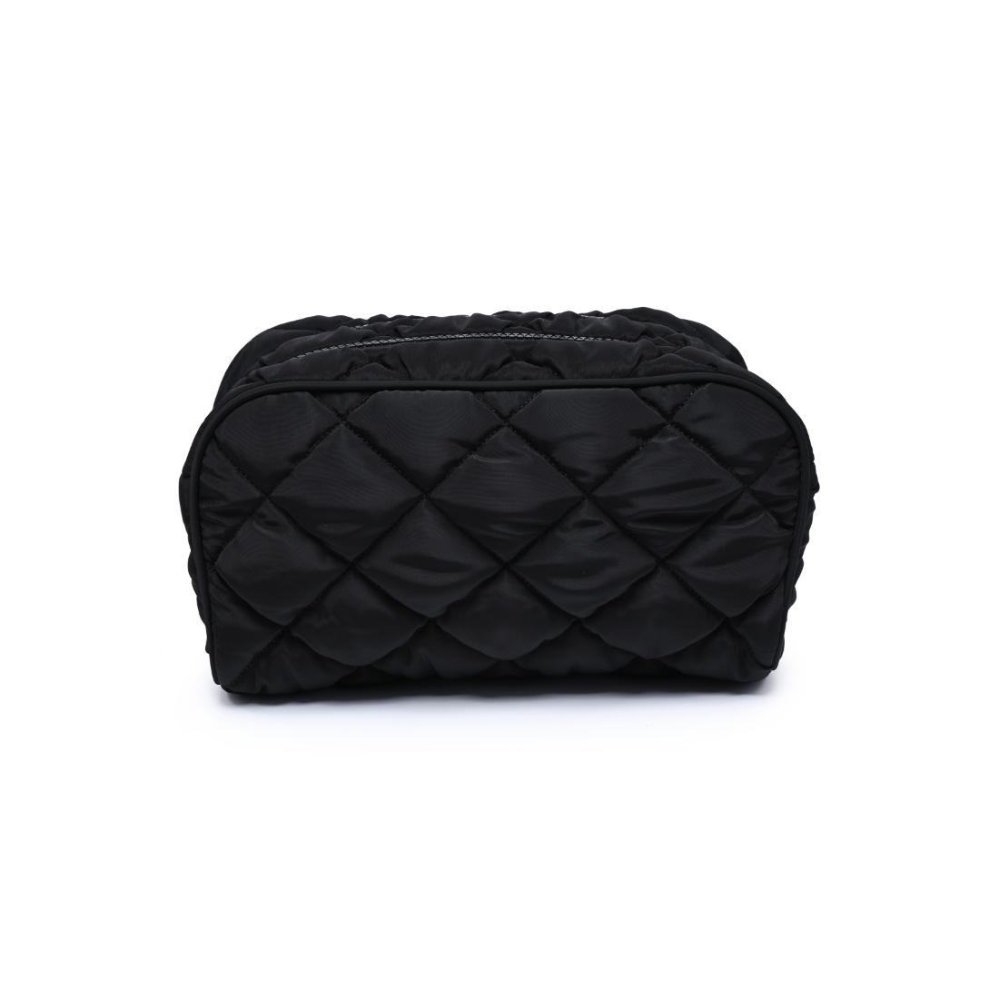 Urban Essentials Daily Duo- Quited Puffer Cosmetic & Travel Organizer Pouch 840504207341 View 3 | Black