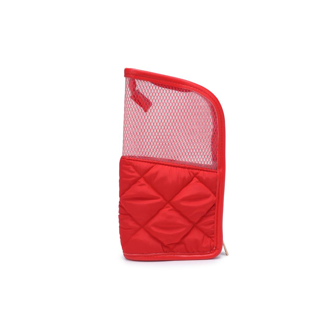 Urban Essentials Makeup MVP - Quilted Nylon Brush Holder 840504201165 View 7 | Red