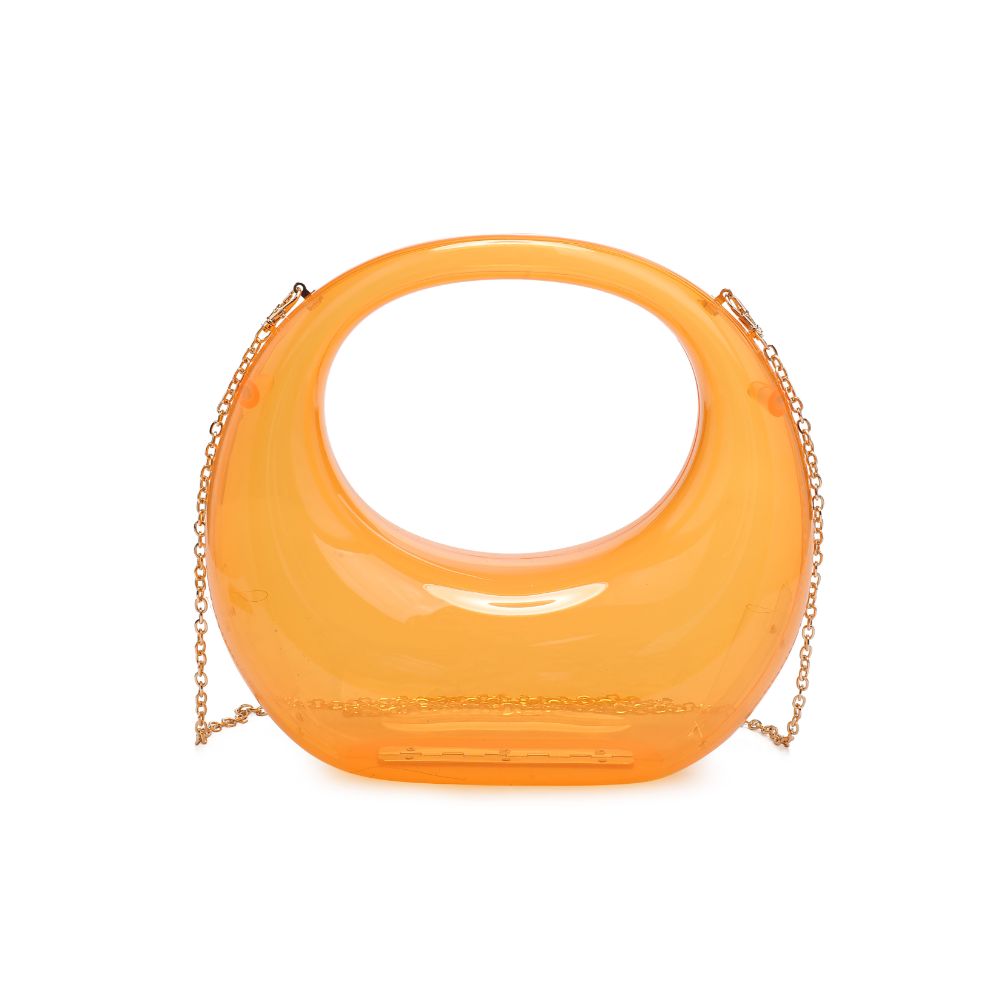 Woman wearing Neon Orange Urban Expressions Bess Evening Bag 840611116956 View 7 | Neon Orange