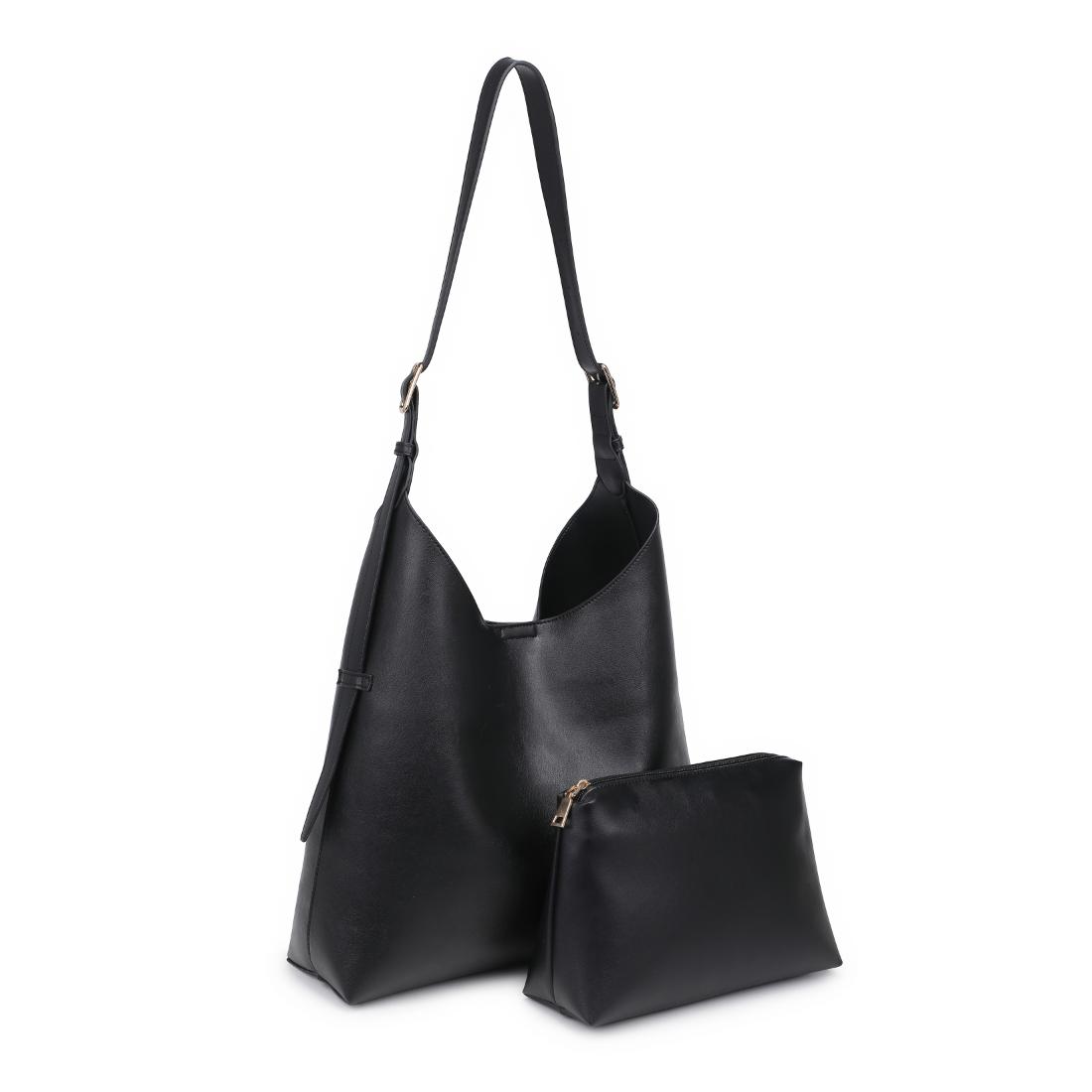 Woman wearing Black Urban Expressions Maria Hobo 840504206252 View 6 | Black
