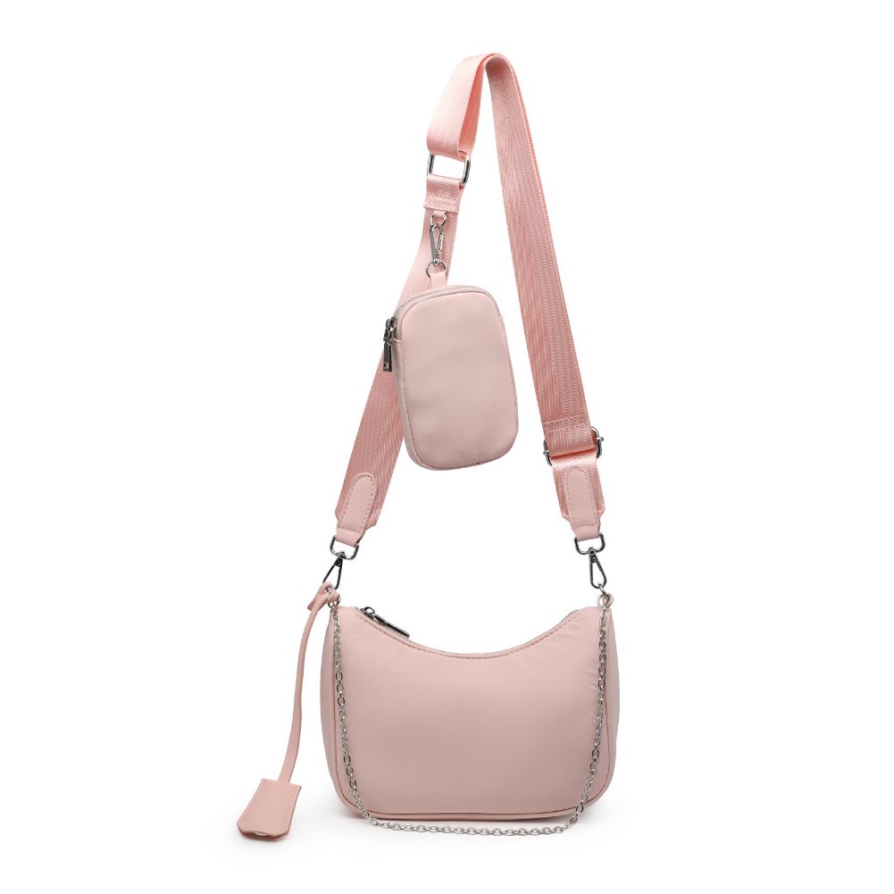 Product Image of Urban Expressions Joss - Nylon Crossbody 840611173737 View 1 | Pastel Pink