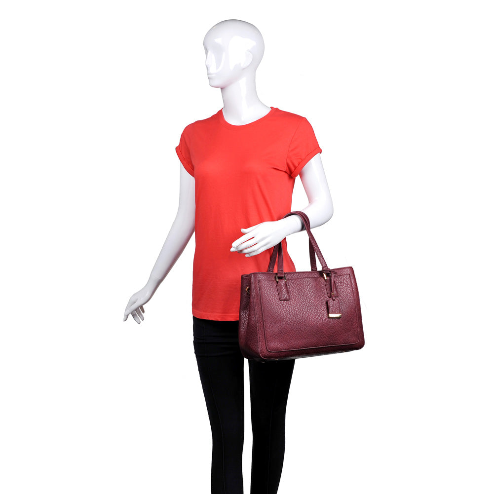 Product Image of Urban Expressions Banyan Satchel NA-840611153531 View 5 | Burgundy