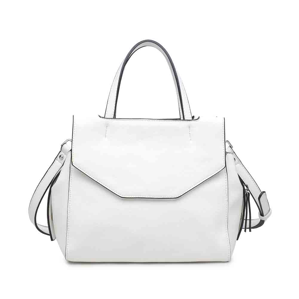 Product Image of Urban Expressions Edison Satchel NA-840611147479 View 3 | White