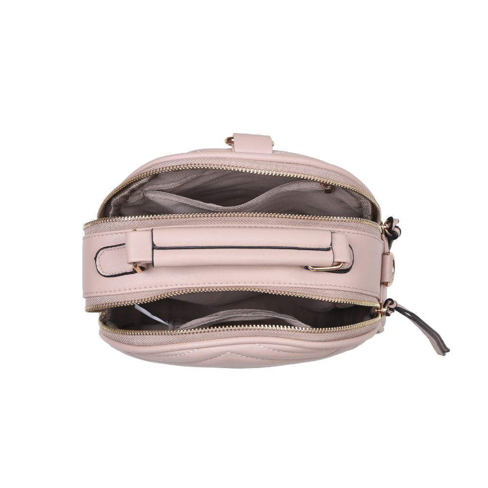 Product Image of Urban Expressions Constance V Stitch Double Zip Backpack 840611168603 View 4 | Nude