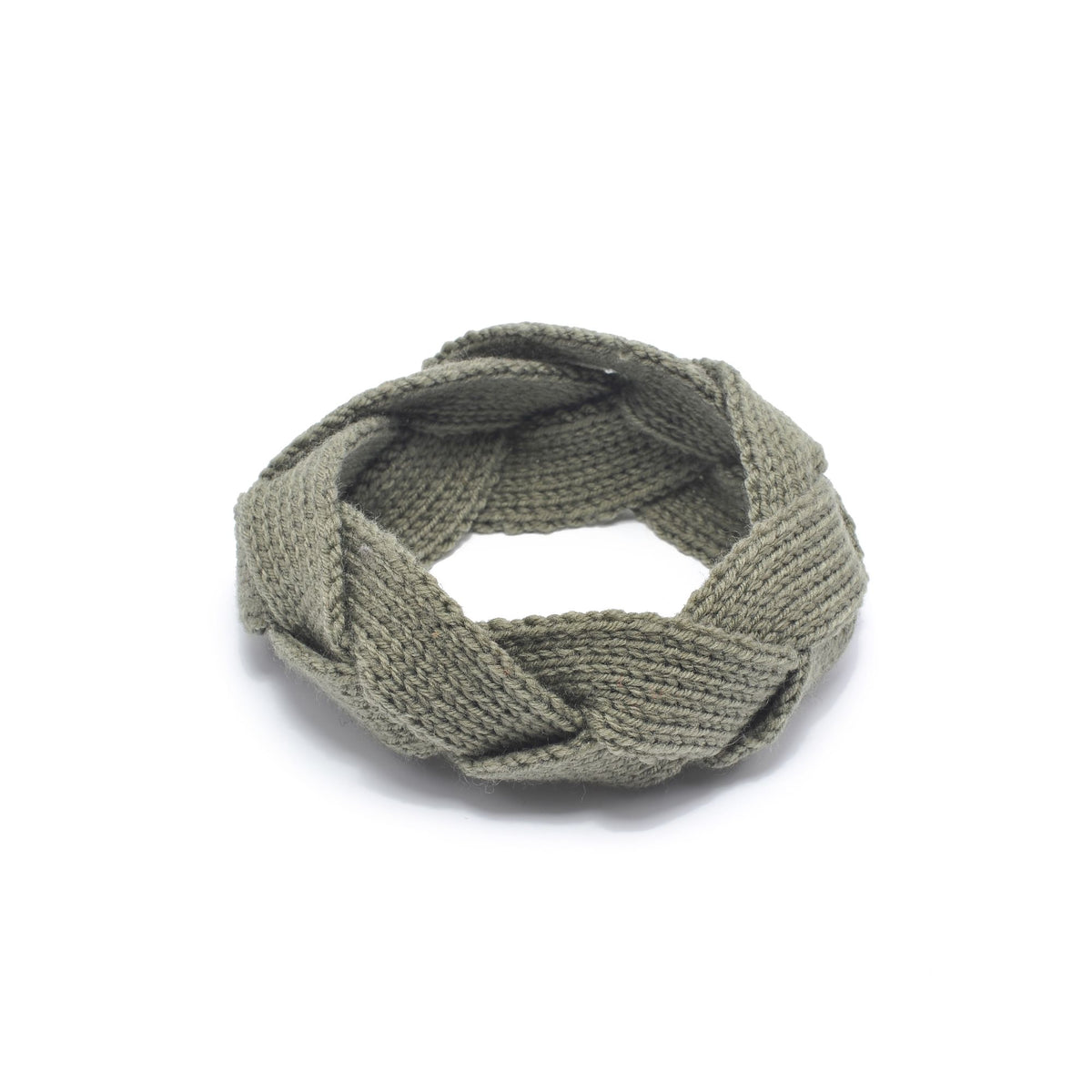 Product Image of Urban Expressions Woven Knitted Headband Headband 818209014922 View 6 | Olive