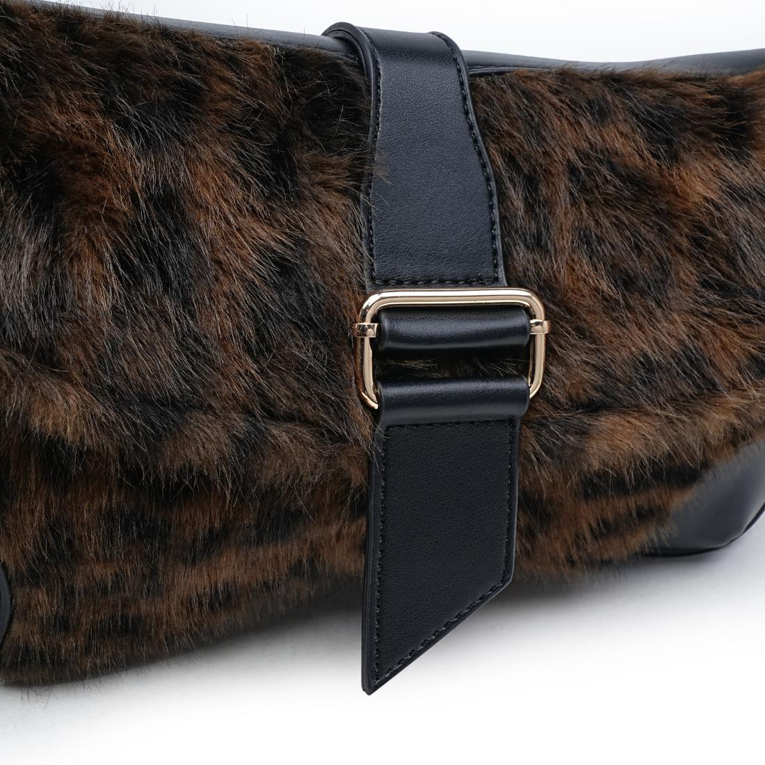 Urban Expressions Hollee - Fur Shoulder Bag 840504210648 View 8 | Leopard