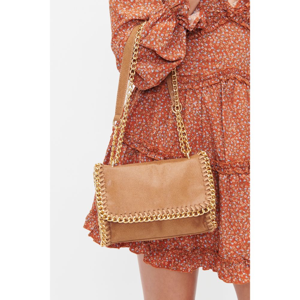 Woman wearing Camel Urban Expressions Mollie Shoulder Bag 818209012010 View 1 | Camel
