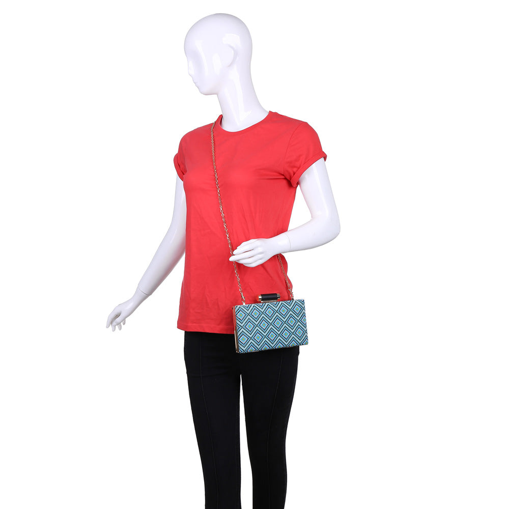 Product Image of Urban Expressions Bora Bora Evening Bag NA-840611161543 View 5 | Turquoise