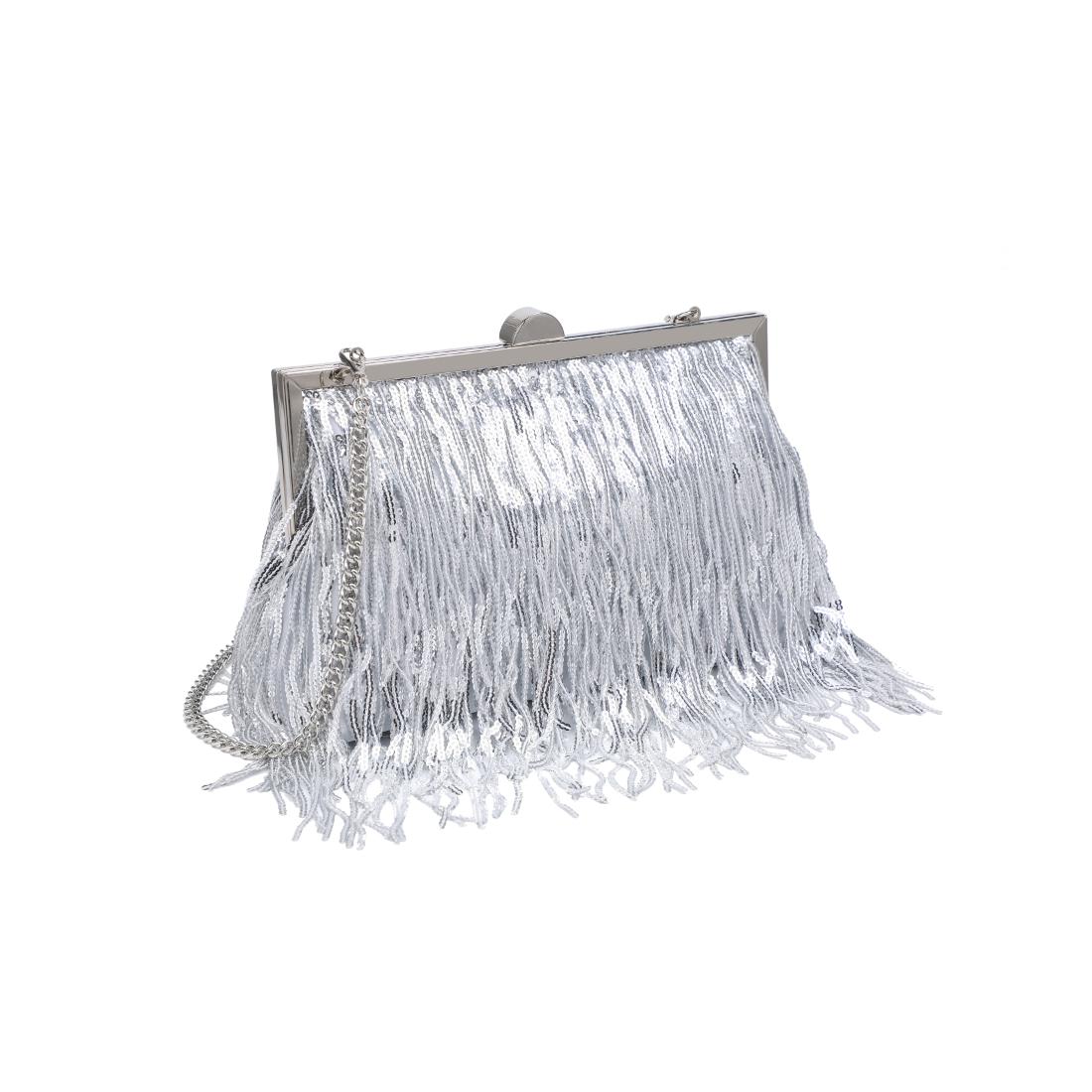 Urban Expressions Celestia Evening Bag 840504206474 View 6 | Silver