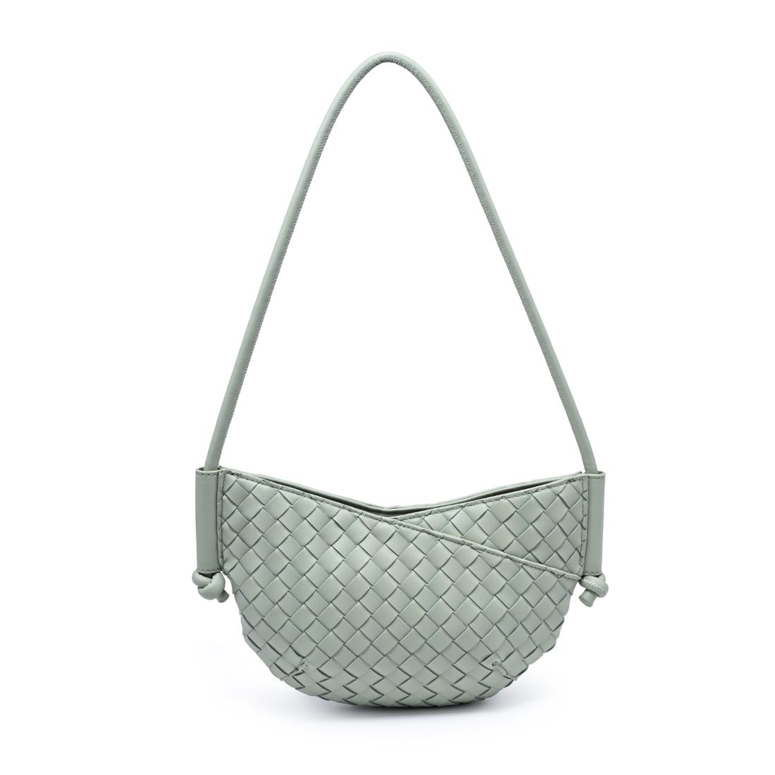 Woman wearing Sage Urban Expressions Oakley Shoulder Bag 840504204241 View 7 | Sage
