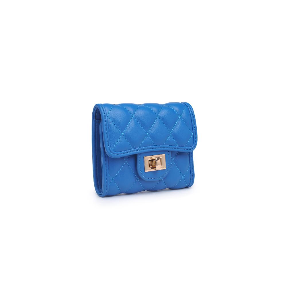 Woman wearing Royal Blue Urban Expressions Shantel - Quilted Wallet 840611121851 View 6 | Royal Blue