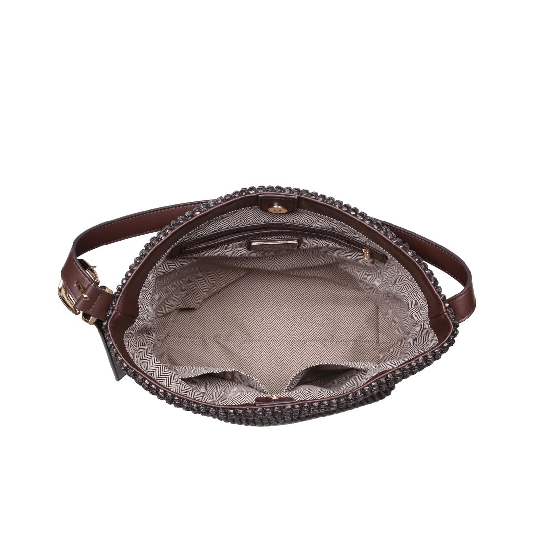Woman wearing Chocolate Urban Expressions Alethea Hobo 840504205873 View 9 | Chocolate