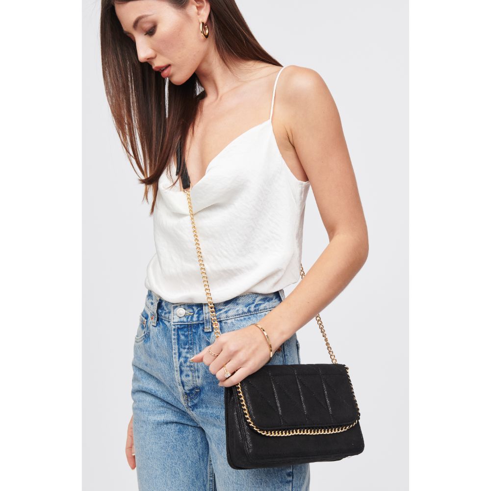 Woman wearing Black Urban Expressions Janet Crossbody 818209017107 View 2 | Black